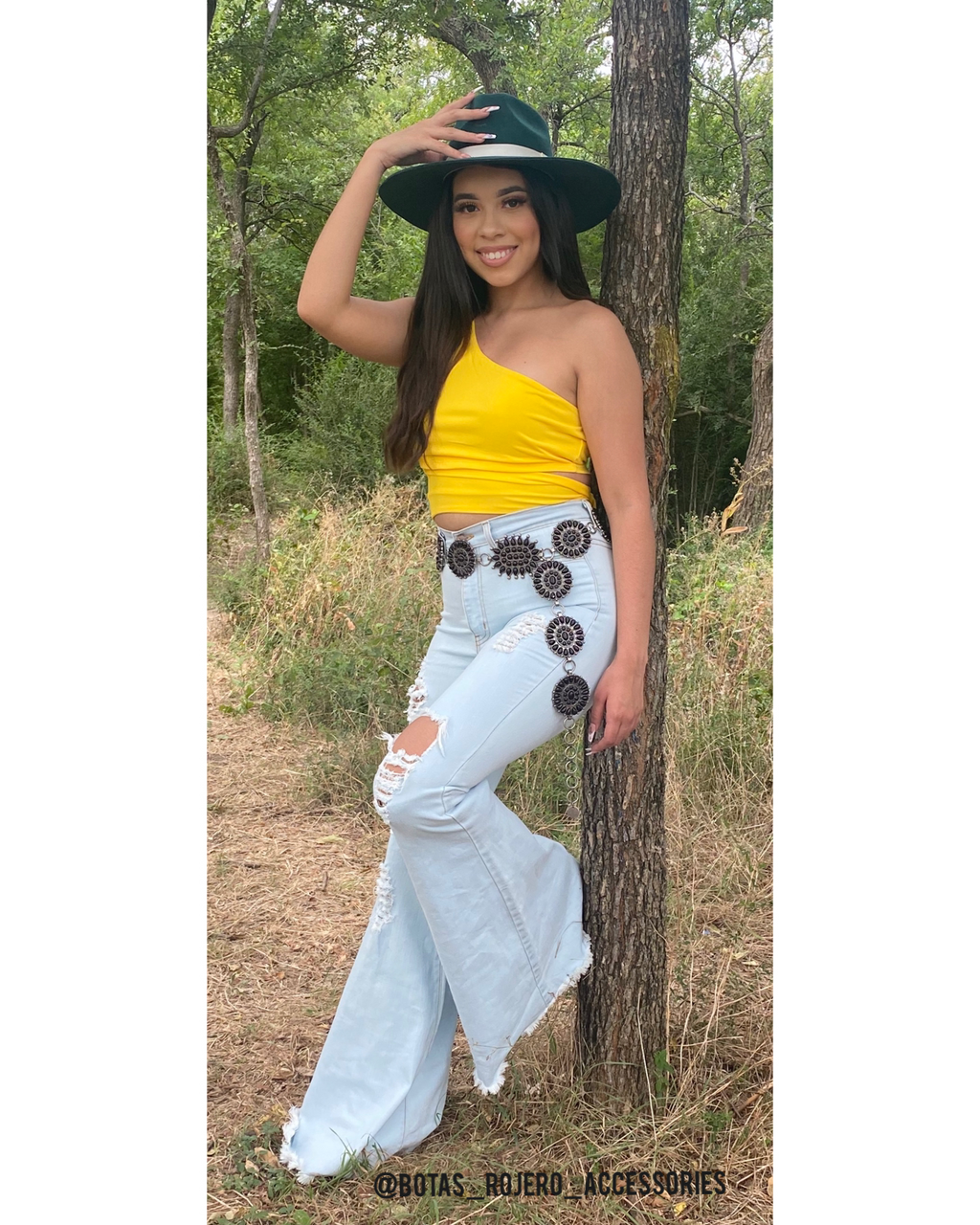 Yellow crop top