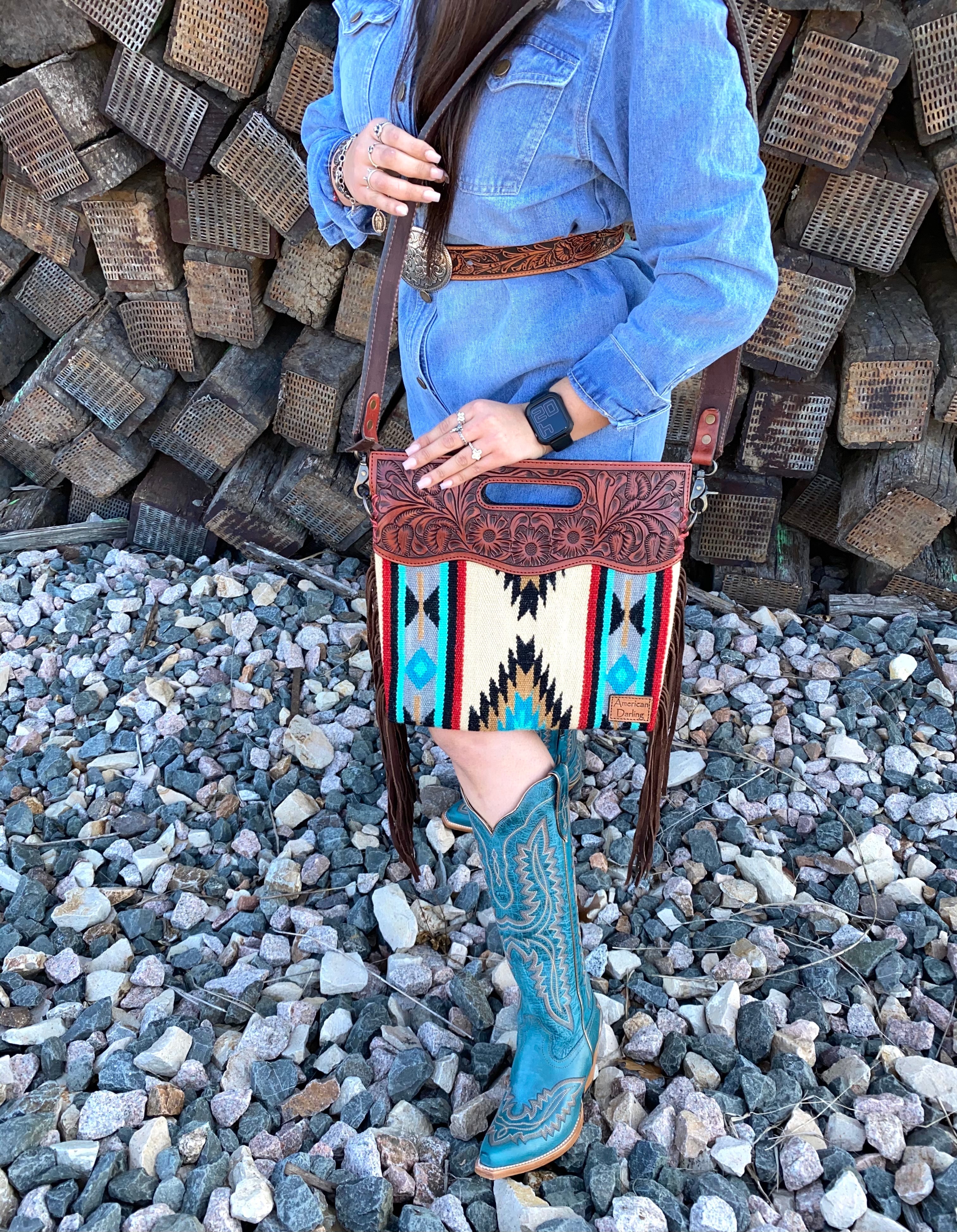 Fringe Crossed Body Bag