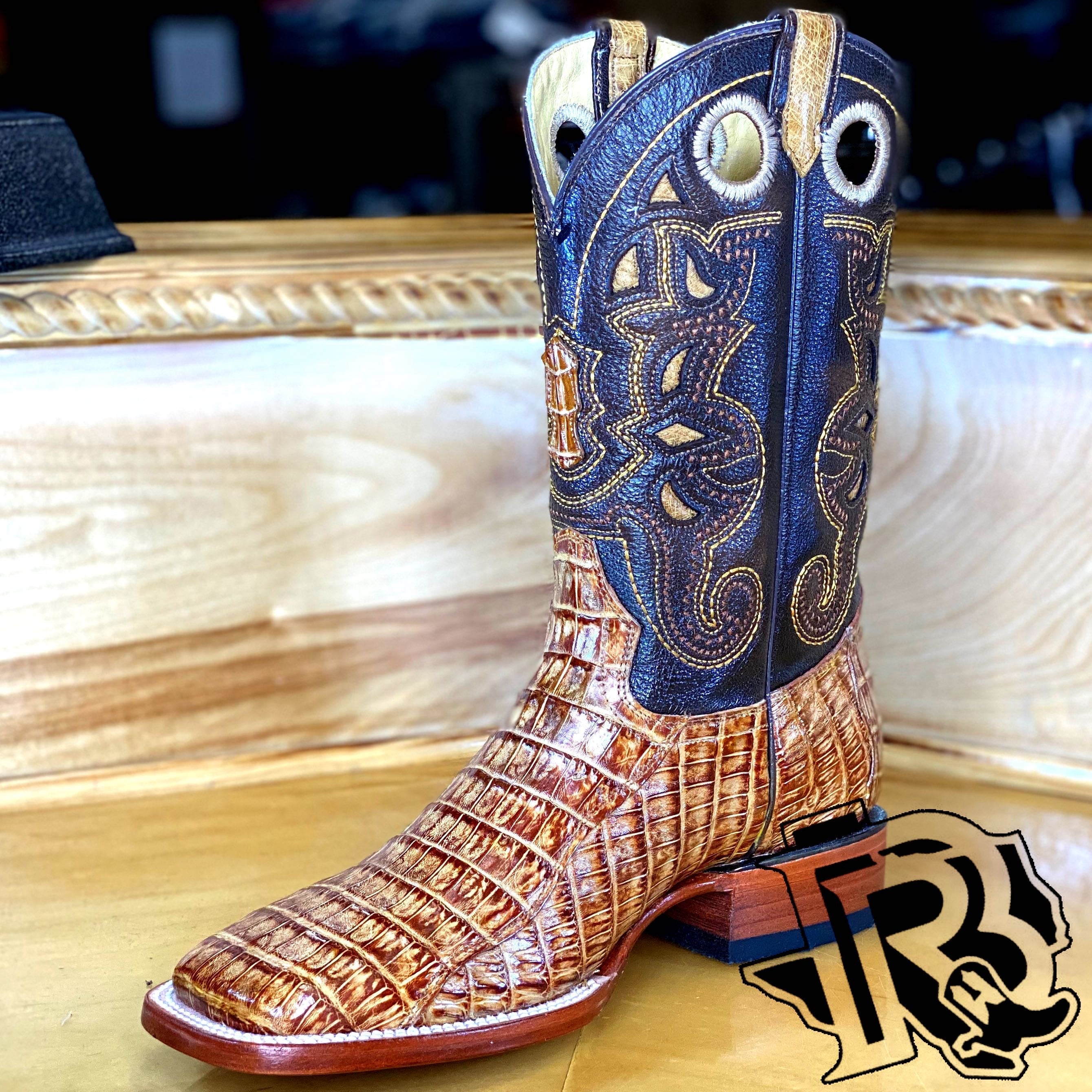 “ Mesquite “ CAIMAN TAN MEN’S WESTERN WEAR BOOT ARANGO