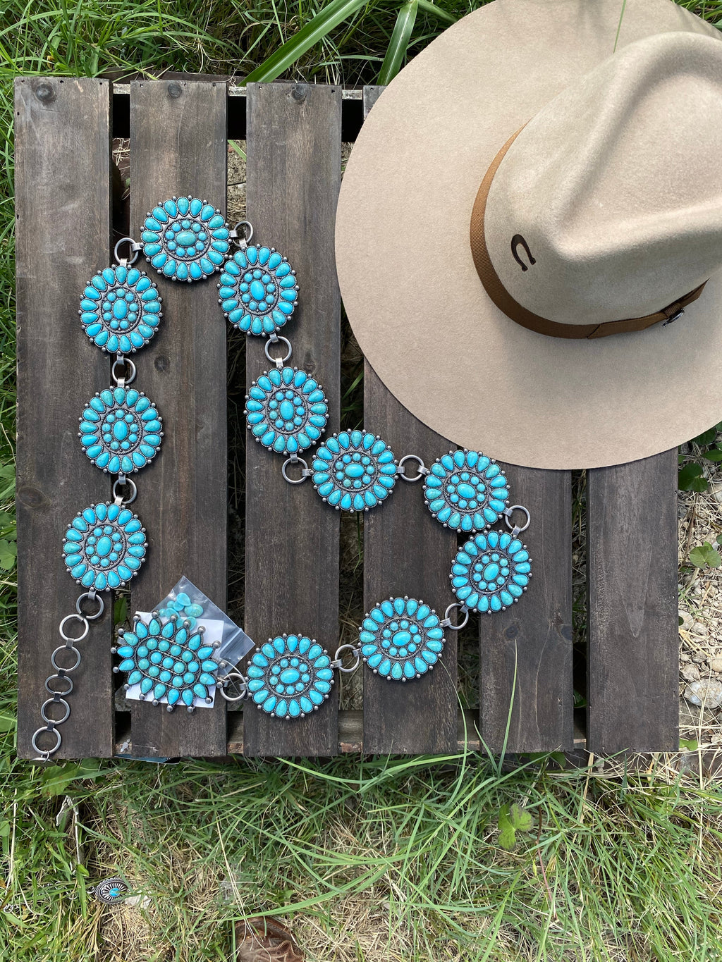 Concho belt (TURQUOISE)