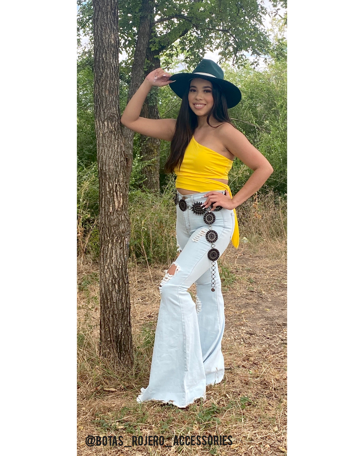 Yellow crop top