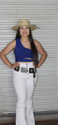 Royal blue top