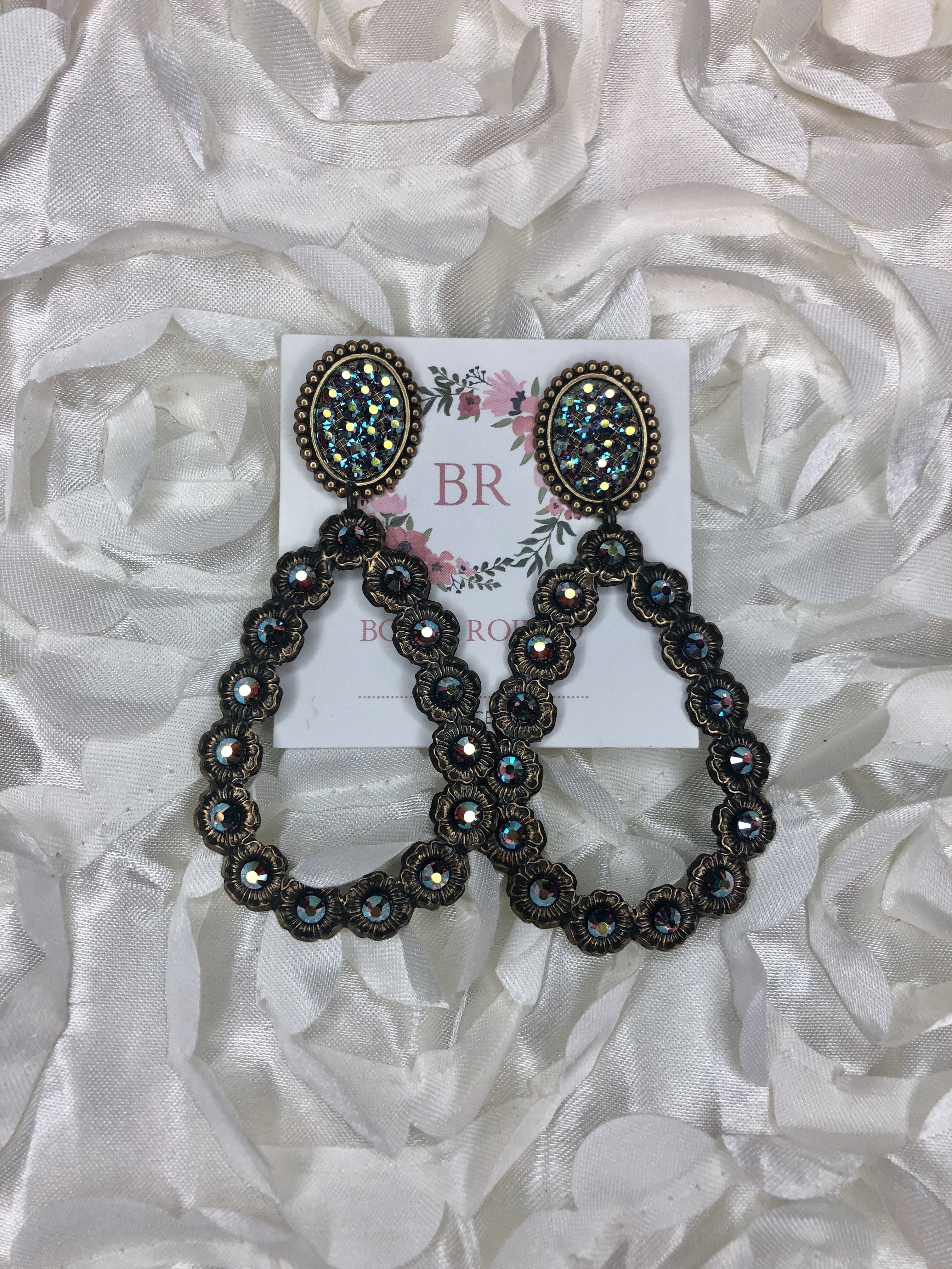 Pink panache earrings