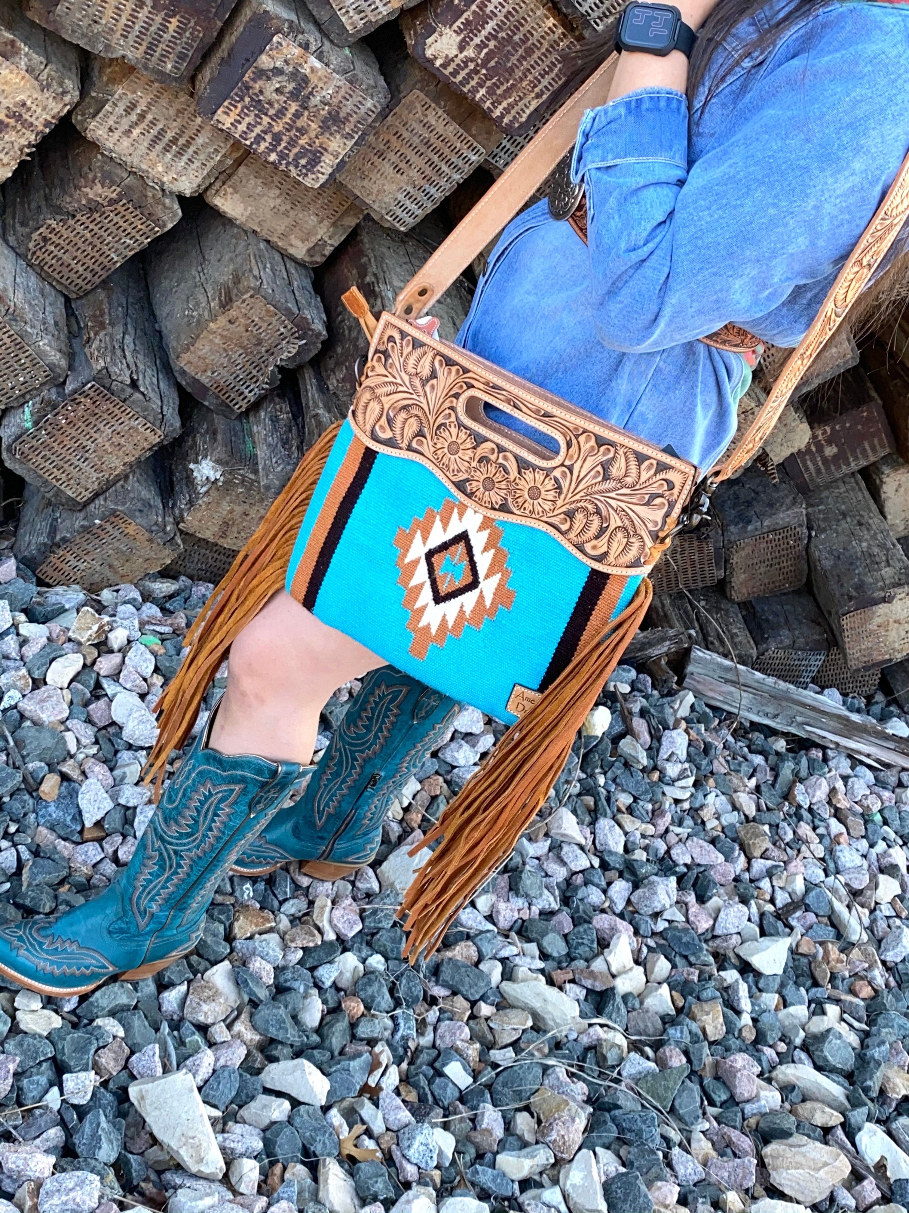 Fringe Crossed Body Bag