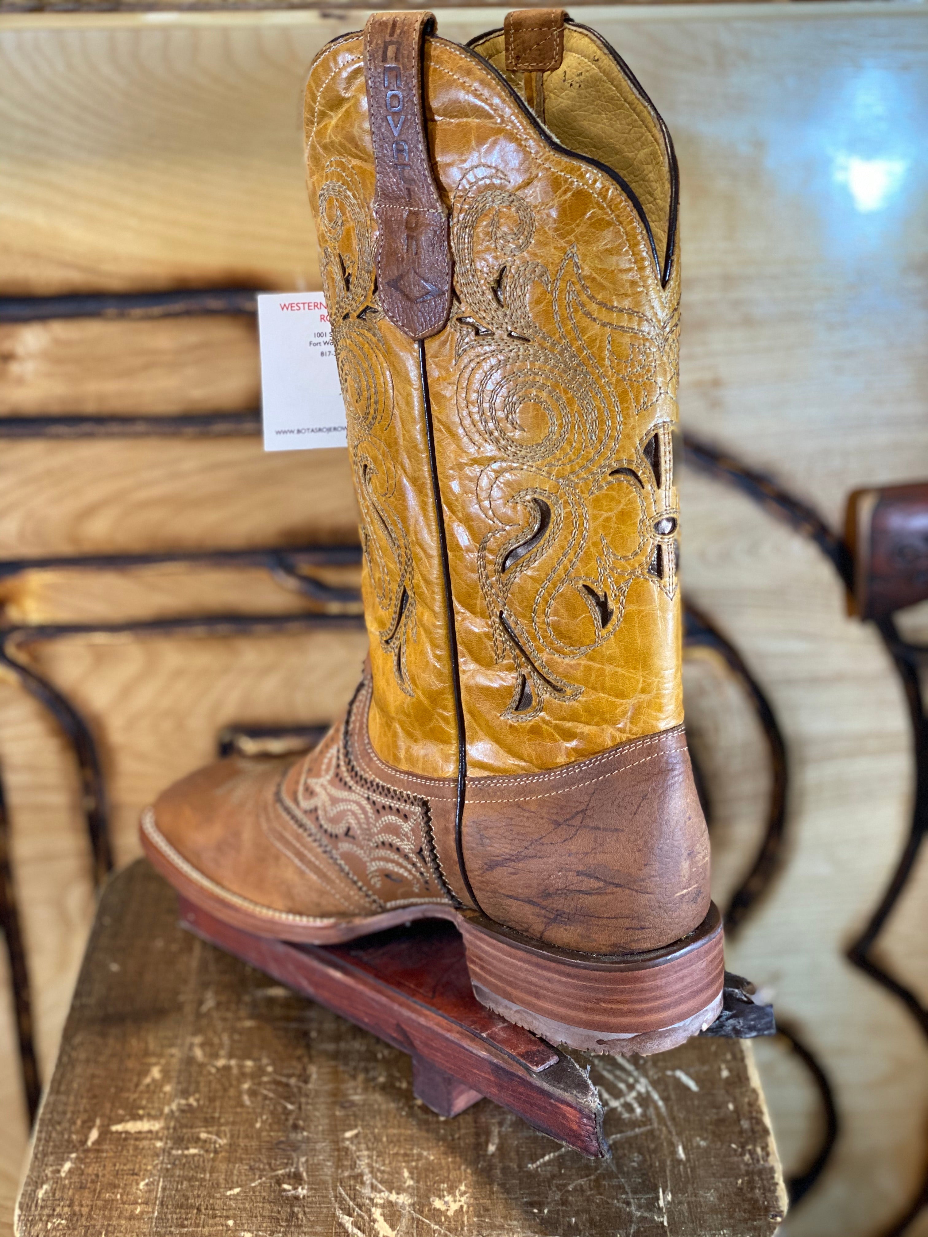 #10 USA LIGHT BROWN BOOTS Square Toe