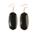 Black rock earrings