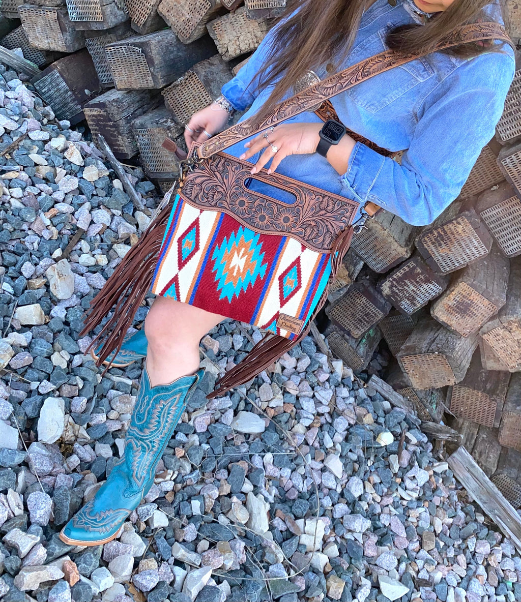 Fringe Crossed Body Bag