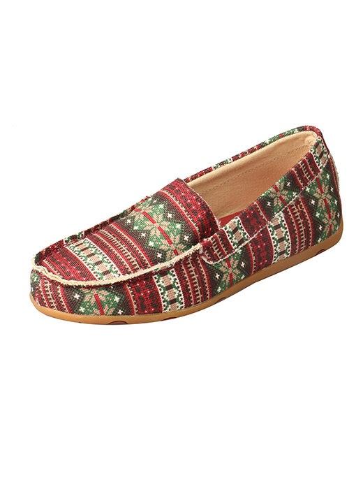 Women’s Driving Moc Slipper – Multi Canvas WSR0005