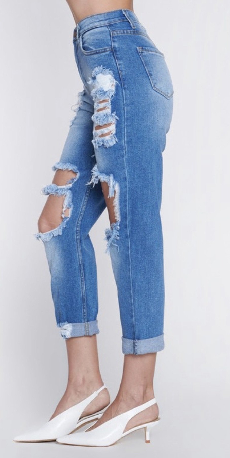 Light wash jeans