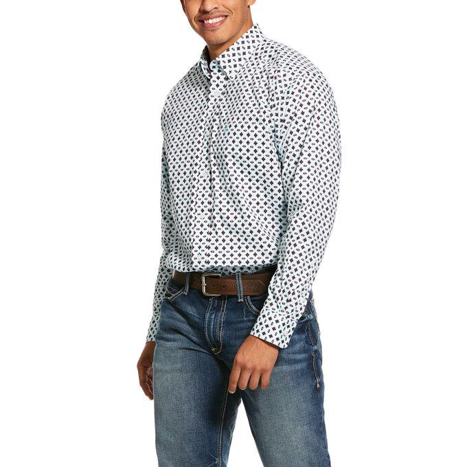 MEN'S ARIAT Kaleb Print Stretch Classic Fit Shirt 10030607