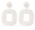 White earrings