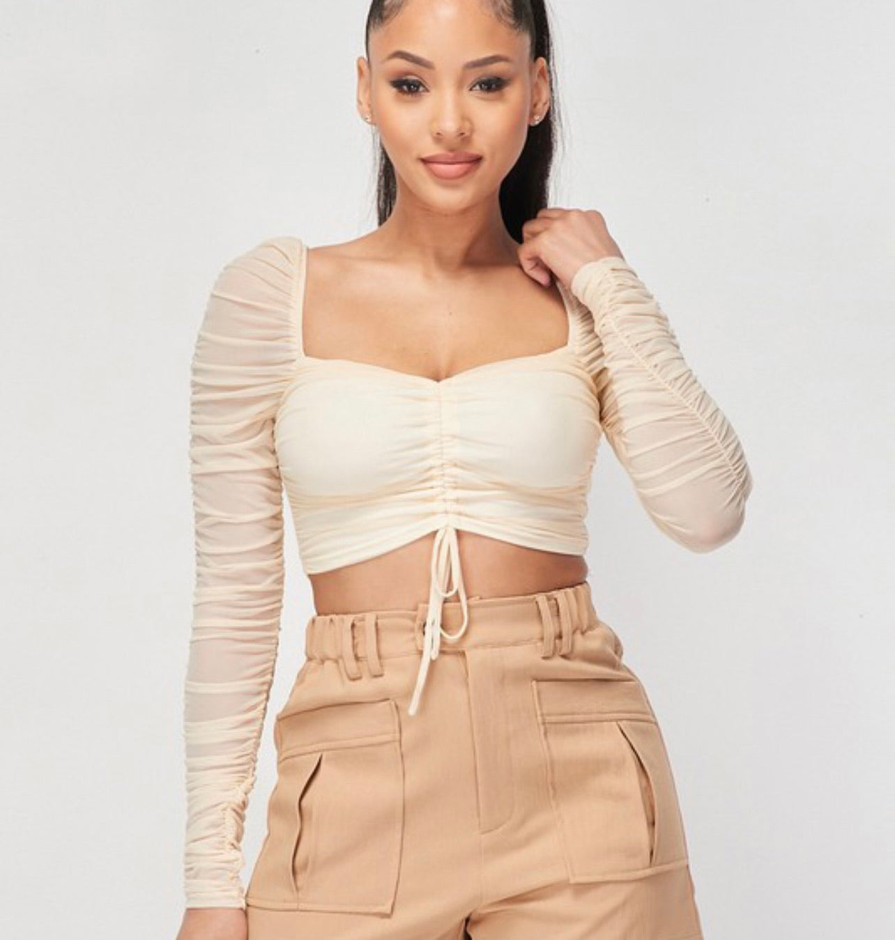 ALEAH CREAM TOP