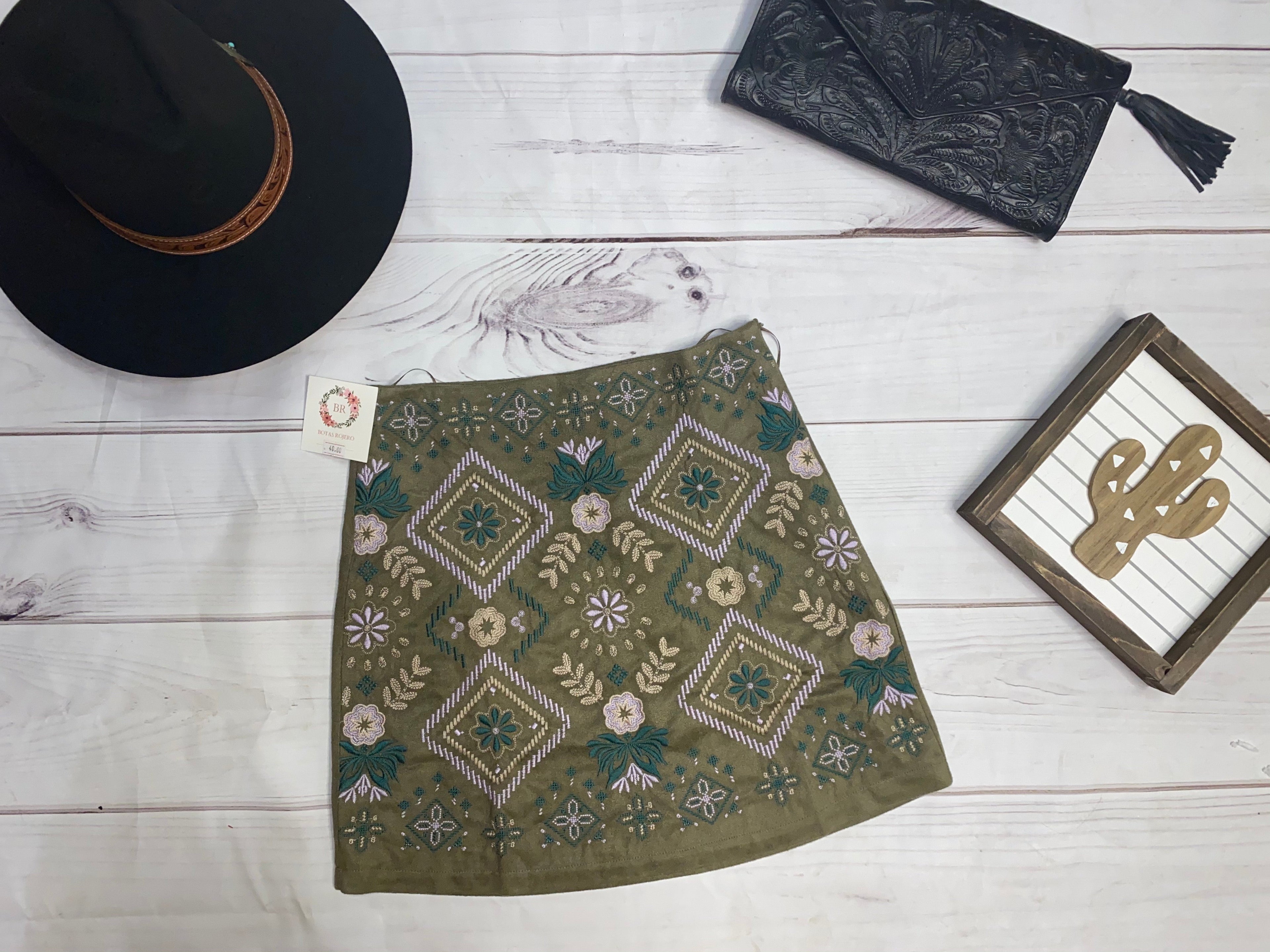 Lila Olive skirt