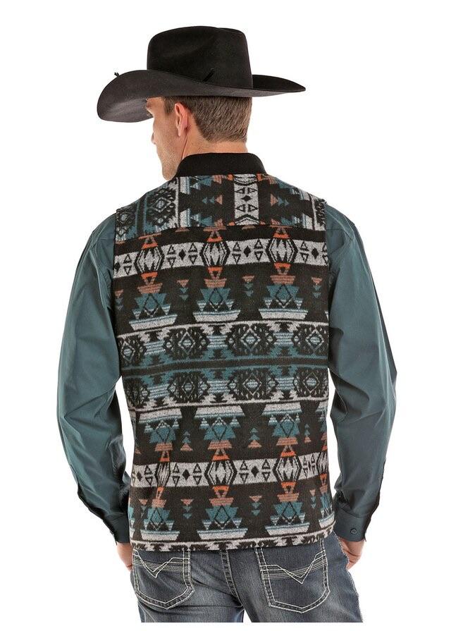 Powder River Outfitters Idaho Aztec Men Vest