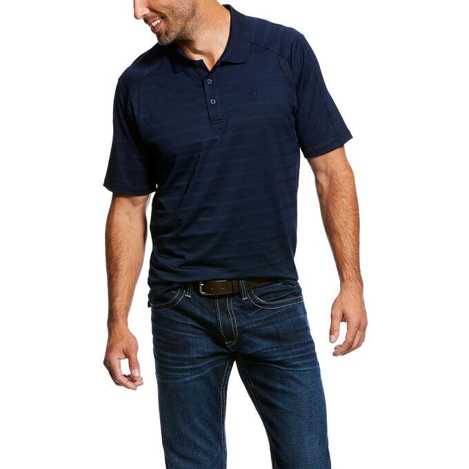 MEN'S AC TRUE NAVY STRIPE Polo 10026470
