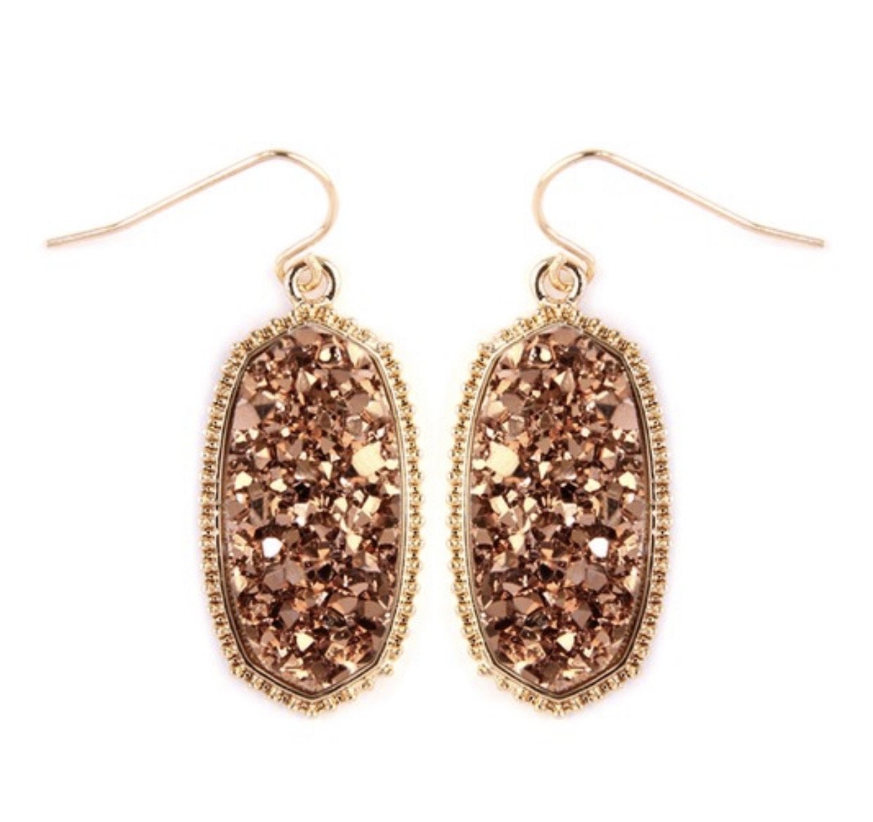 Rose pink mini earrings