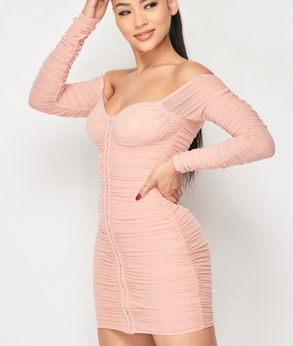 ELSY DRESS (PINK)
