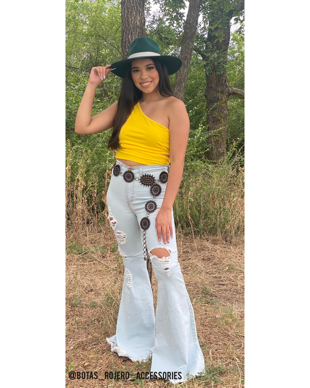 Yellow crop top