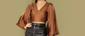 Fluted sleeve top