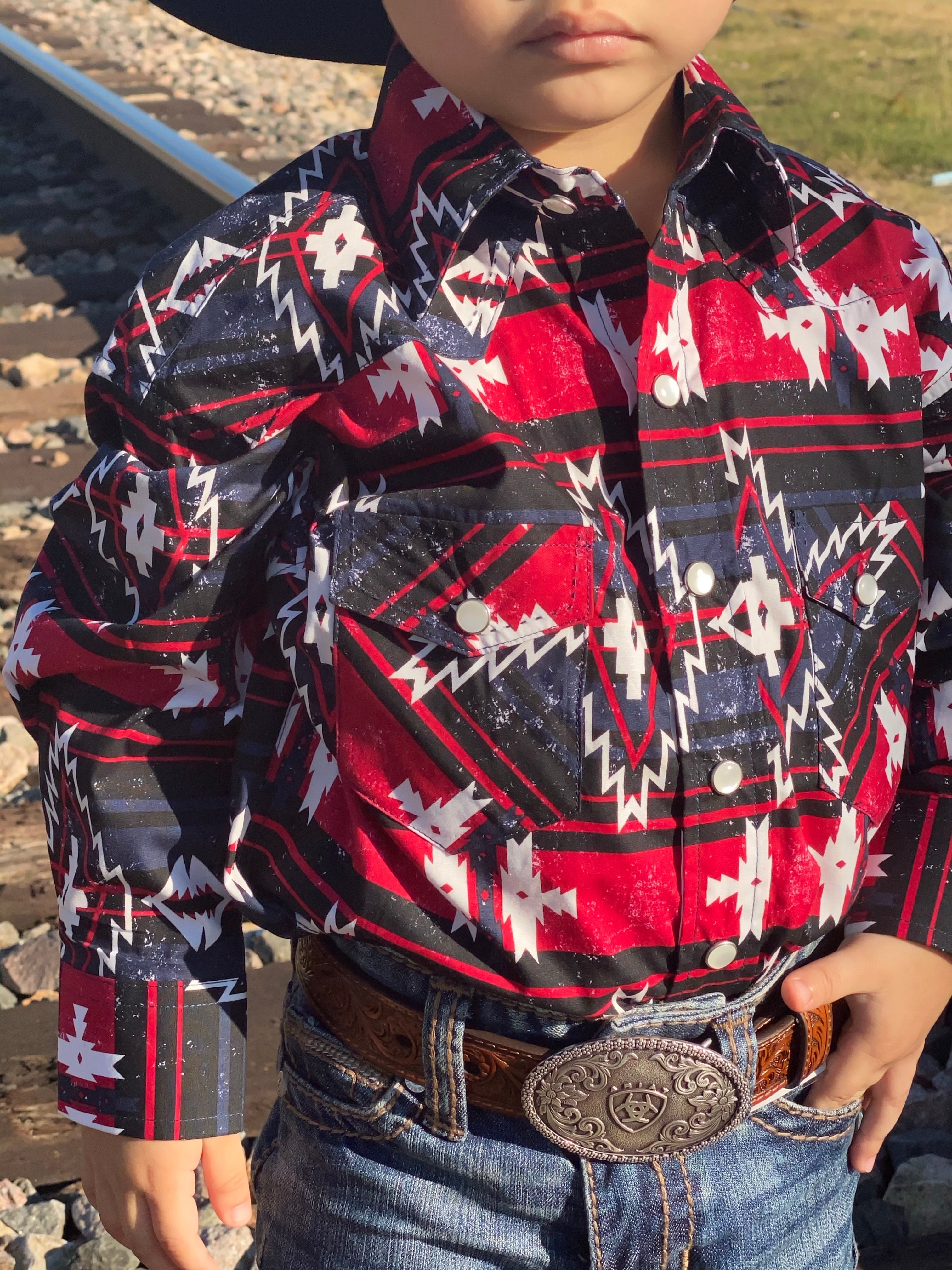 BOY'S ROCK ROLL SHIRT (B8S7068)