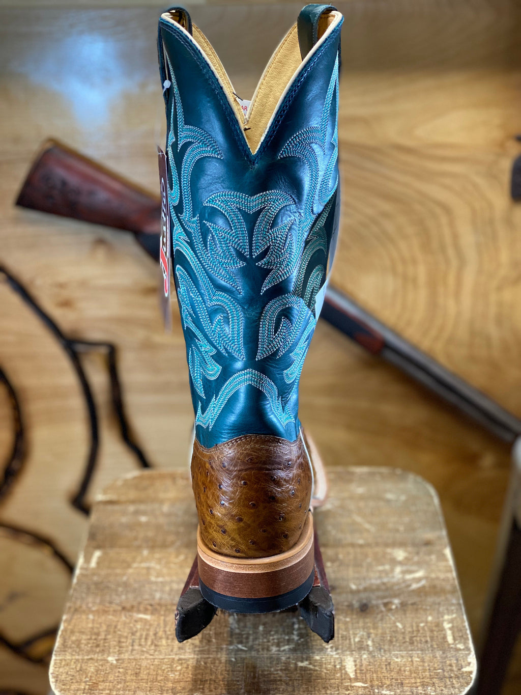 8584 JUSTIN®️ Ostrish Boot Oiled Tan