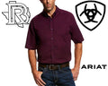 Ariat Poplin Short Sleeve Solid Stretch Shirt 10026520