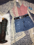 Denim skirt