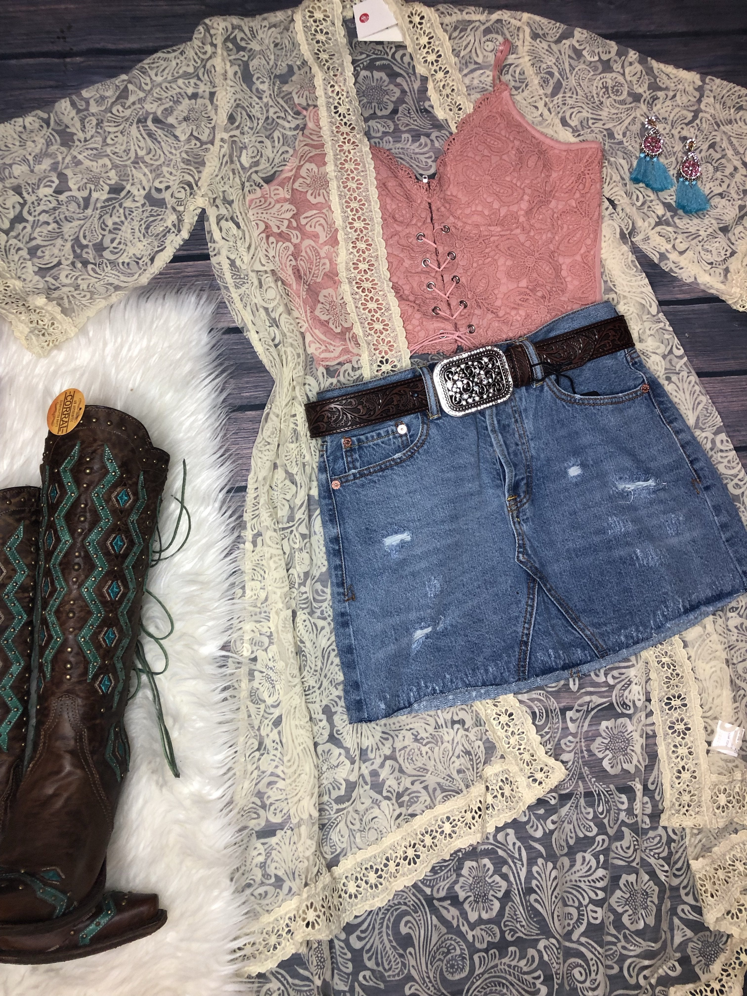 Denim skirt