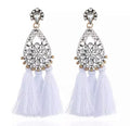 White earrings