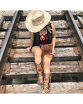 Ladies american straw hat