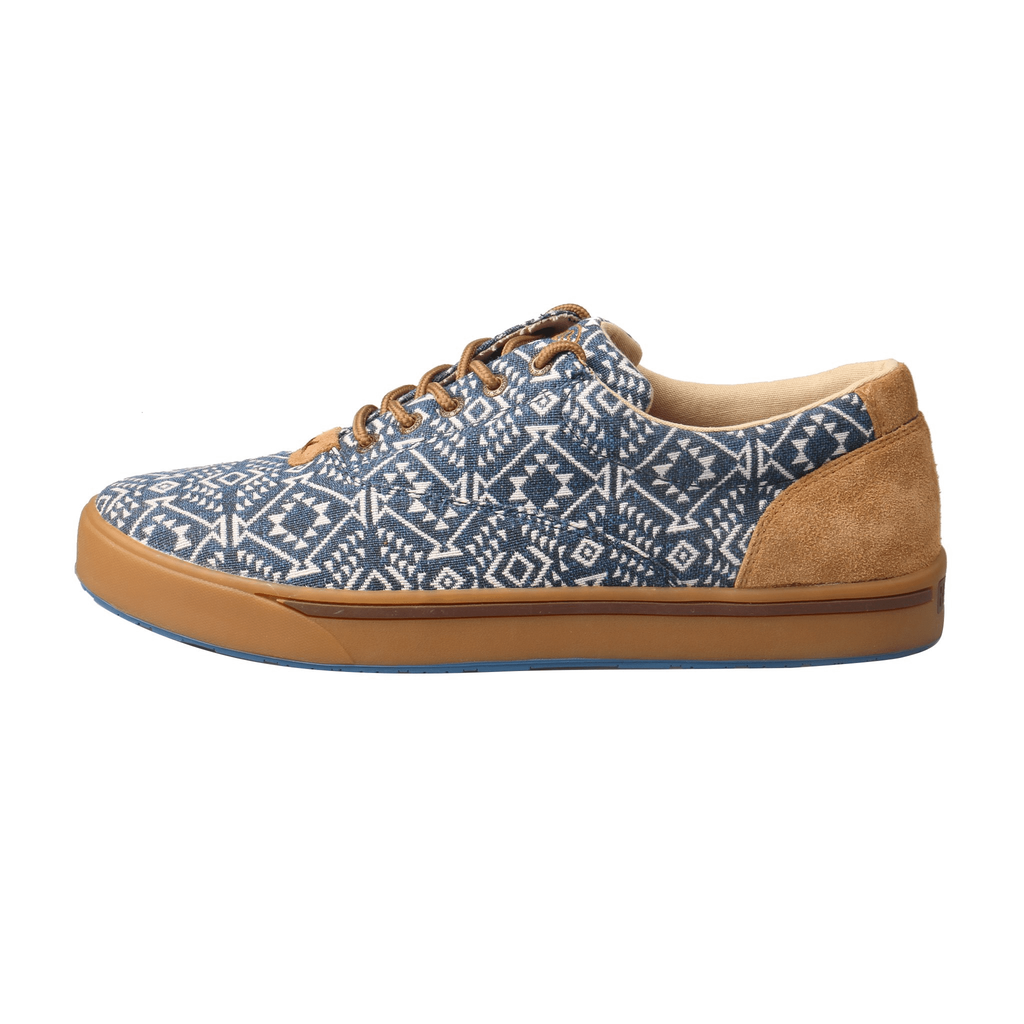 TWISTED X : Men’s Hooey Loper Navy/White Print shoe MHYC013