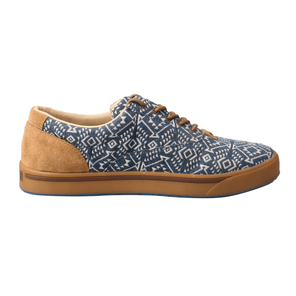 TWISTED X : Men’s Hooey Loper Navy/White Print shoe MHYC013